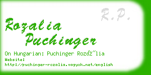 rozalia puchinger business card